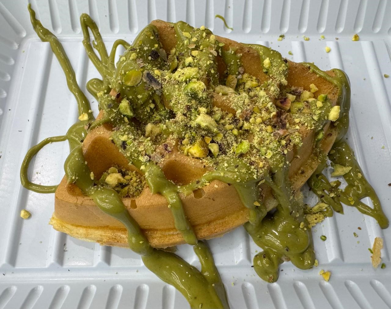 White Pistachio Waffle